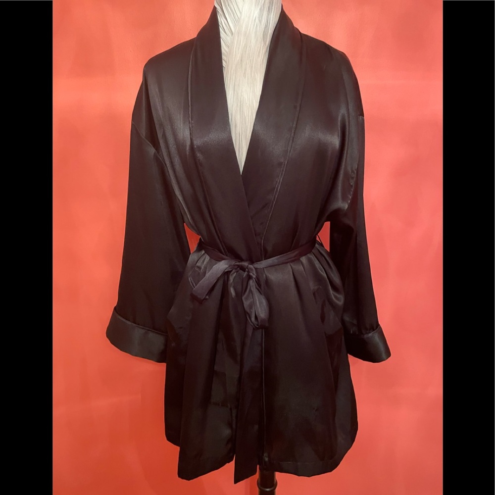 Victoria’s Secret Black silky robe